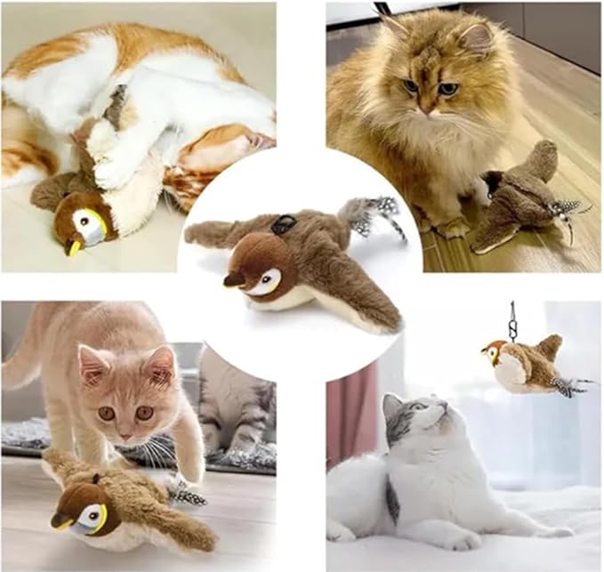 Interactive Chirping Bird Cat Toy